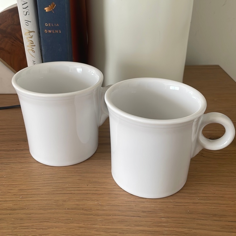 Fiesta White O ring mug set of 2 copy